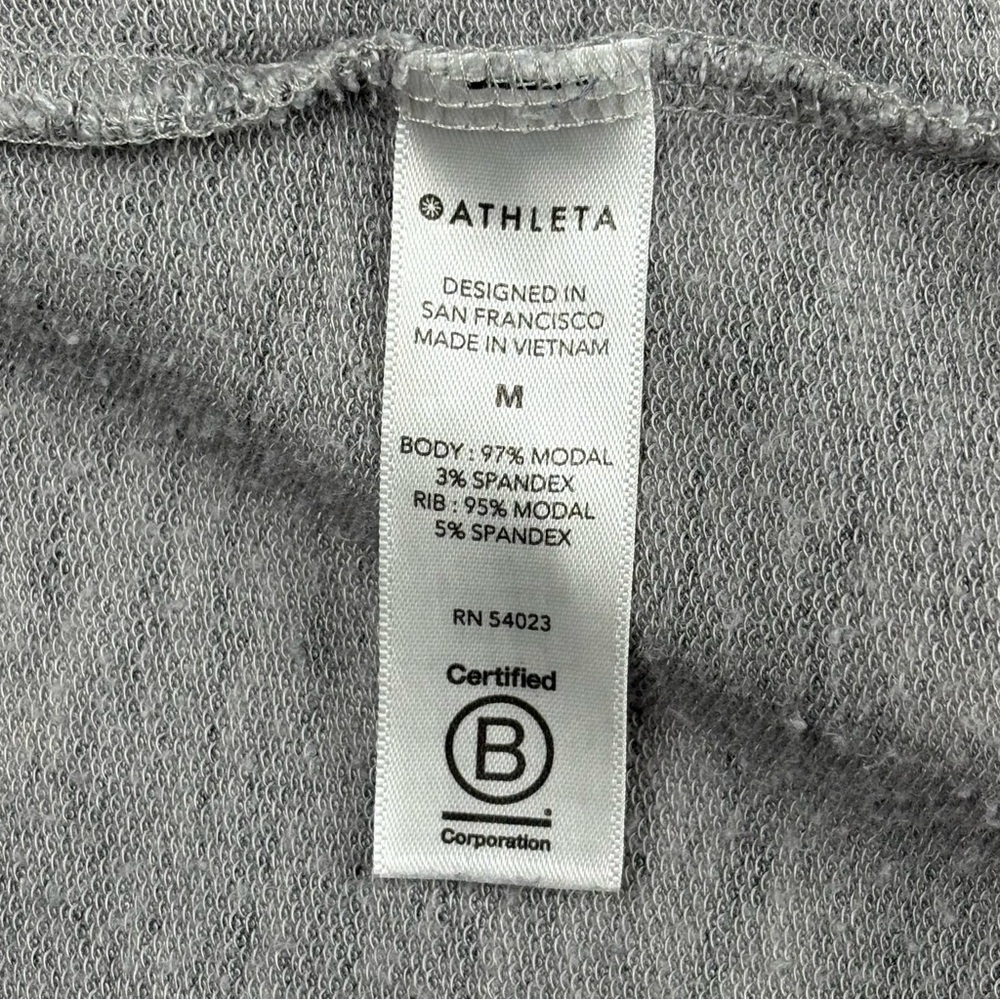 Athleta Long Sleeve Open Cardigan Marled Gray - Picture 12 of 13